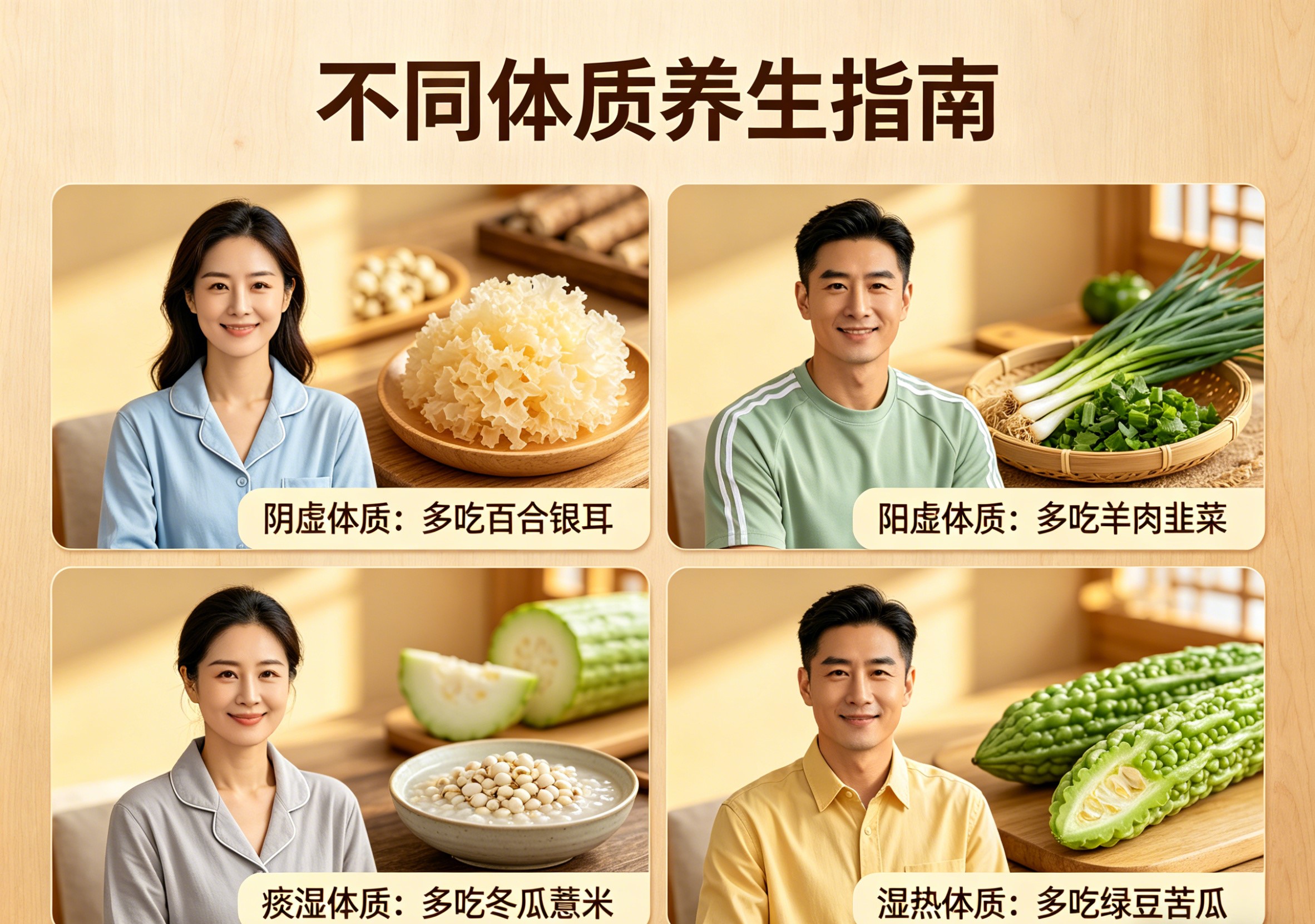 不同体质养生 家用食材调理